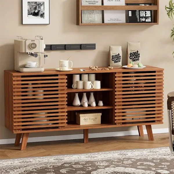 63'' Sideboard Buffet Cabinet with Storage