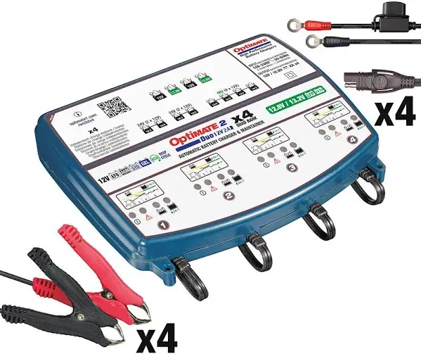 Tecmate Optimate 2 Duo Motorcycle Battery Charger