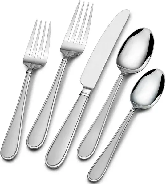 Westfield Frost 45-Piece Stainless Steel Flaware Set with Serving Utensil Set...