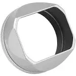 LH-X54B Square Metal Lens Hood Silver for Fujifilm Fuji X100V / VI