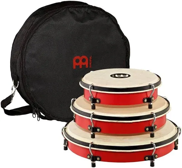 MEINL MEINL Plenera Set of 8, 10, & 12 ABS Frames with Goat Skin Heads & Nylon Bag