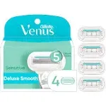 Gillette Venus Women's Razor Refills, Embrace Sensitive, 4 Count