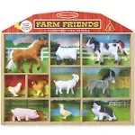 Melissa & Doug Farm Friends Collectible Toy Animal Figures (10 pcs)