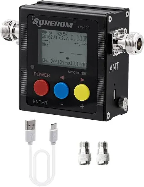 Gam3Gear Surecom SW 102 Digital VHF/UHF 125-525Mhz Power & SWR Meter