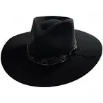 Stetson John Wayne McNally Wool Felt Western Hat: Size: S Black