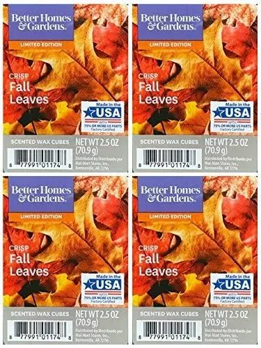 Better Homes and Gardens Crisp Fall Leaves Scented Wax Cubes, 4-Pack (2.5 Ounce each)