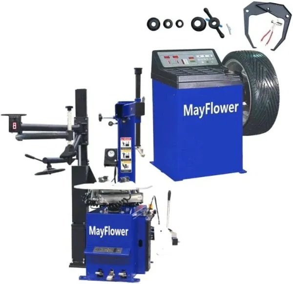 Mayflower Automatic Tire Changer Wheel Changers Machine Rim Balancer Combo 960 680