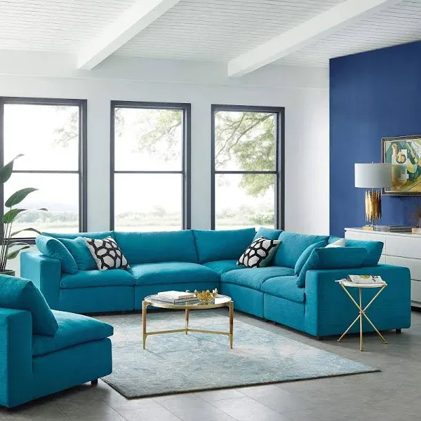 Modway Commix 5 Piece Sectional Sofa Set