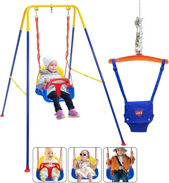 3-in-1 Toddler Swing Set