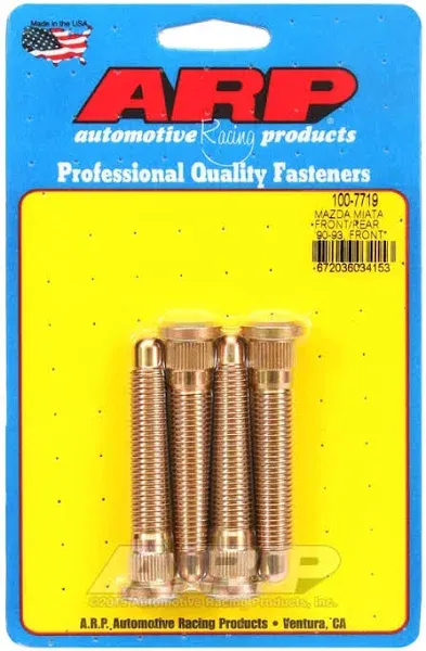 ARP 90-93 Miata Front & Rear / 94-05 Miata Front Only Wheel Stud Kit (4 Studs)