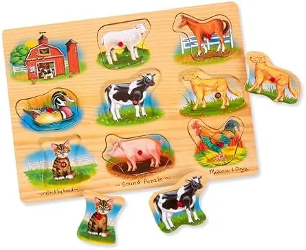 Melissa & Doug Farm Sound Puzzle 8 pcs. Ages 2+