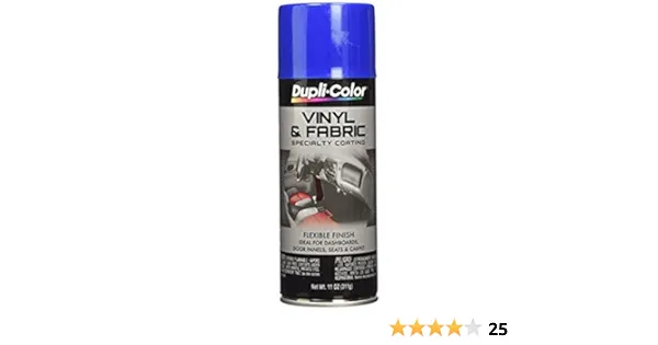 DupliColor HVP102 Vinyl and Fabric Coating Spray Paint Blue  11 oz Aerosol Can