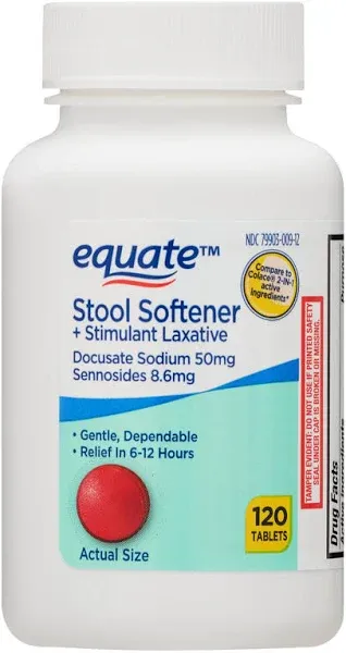 Equate Stool Softener Plus Stimulant Laxative Tablets