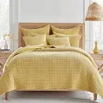 Mills Waffle Quilt Set Yellow