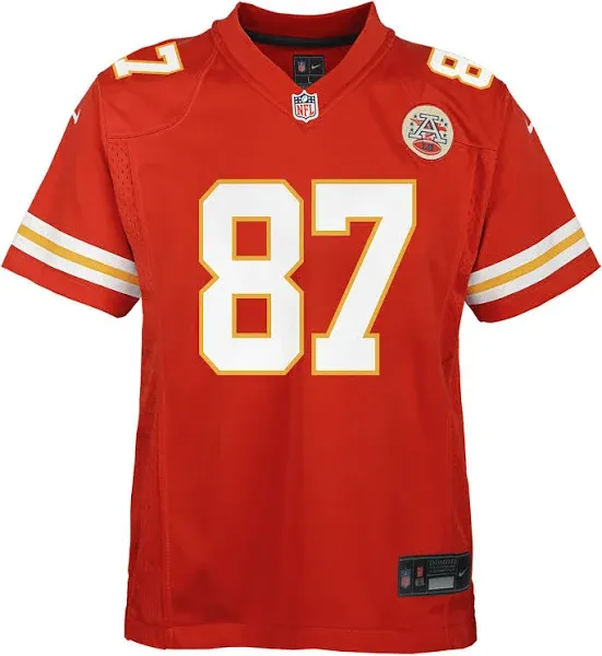 Youth Nike Travis Kelce Red Kansas City Chiefs Team Color Game Jersey, Boy's, Size: YTH Large