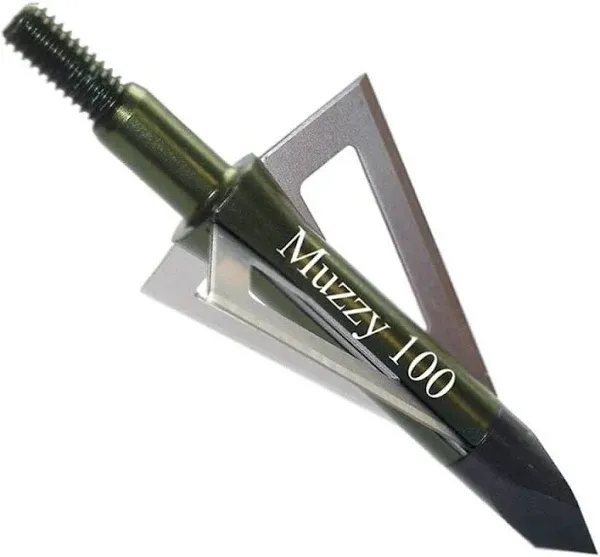 Muzzy Broadhead Screw In 3 Blade 125 Grain Trocar Tip 1-3/16" Cut 6 Pack - 235