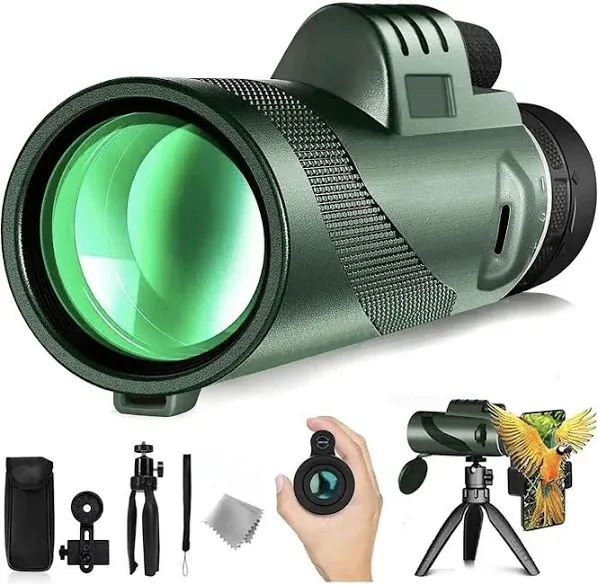 80 x 100 Monocular-Tele<wbr/>scope Low Night Vision Monoculars High Definition for ...