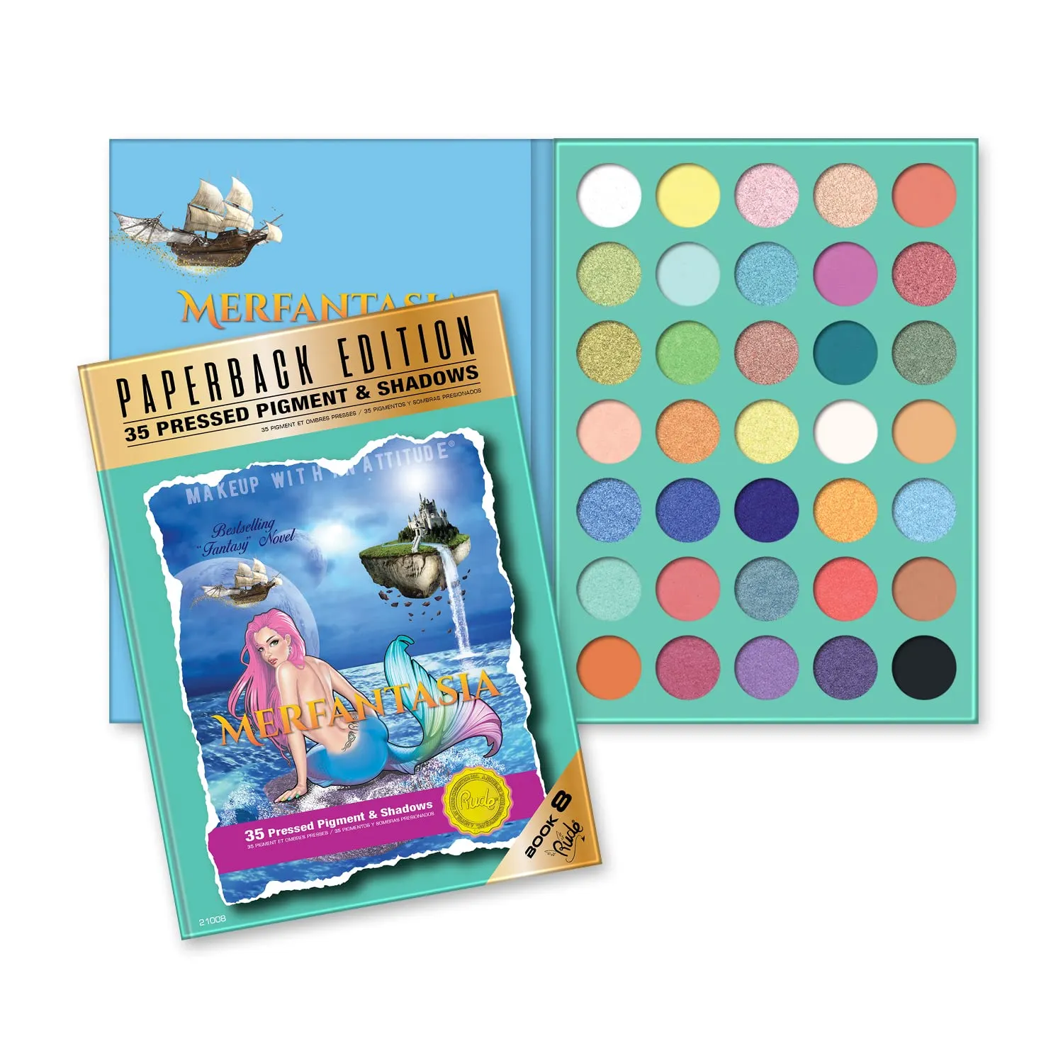 Cosmetics Merfantasia Eyeshadow Palette - Paperback Edition Eye Shadow Women ...