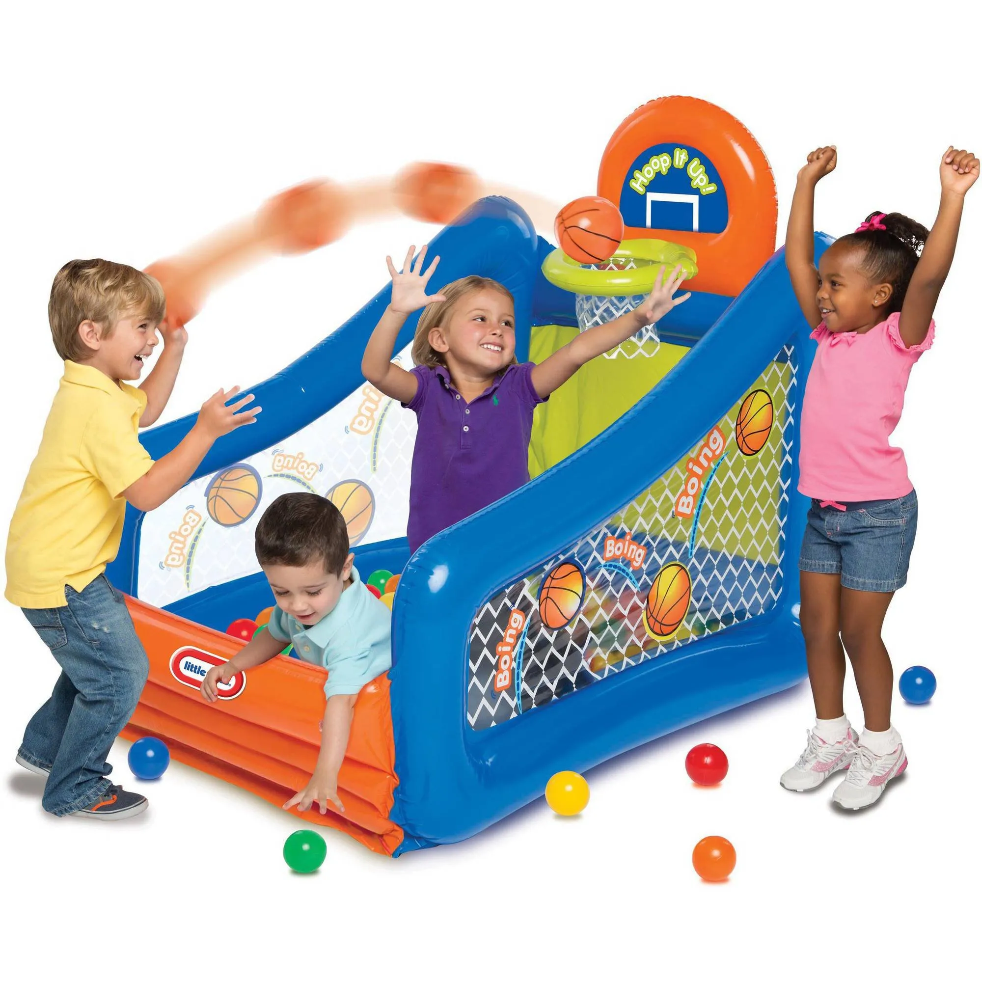 New Little Tikes 3-in-1 Hoop It Up! Play Center Ball Pit  Bonus Balls -From US