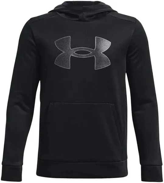 Under Armor Gray Quilted Logo Fleece Hoodie