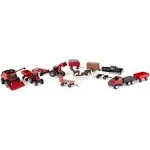 TOMY Case IH 1/64 Farm Toy Playset, 20PC