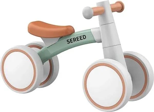 SEREED Baby Balance Bike for 1 Year Old Boys Girls 12-24 Month Toddler, 4 Wheels