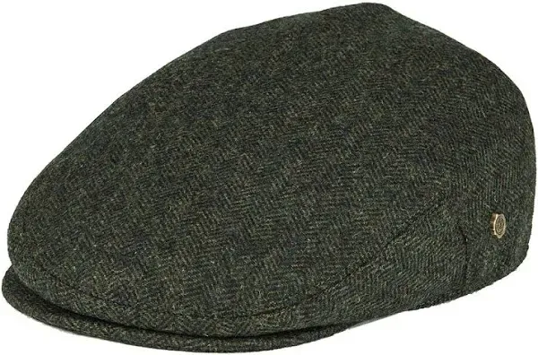 VOBOOM Men&#039;s Herringbone Flat Ivy Newsboy Hat Wool Blend Gatsby Cabbie Cap (C...