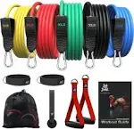 Resistance Bands, Resistance Bands Set for Workout Stackable Up to 150 lbs, E...