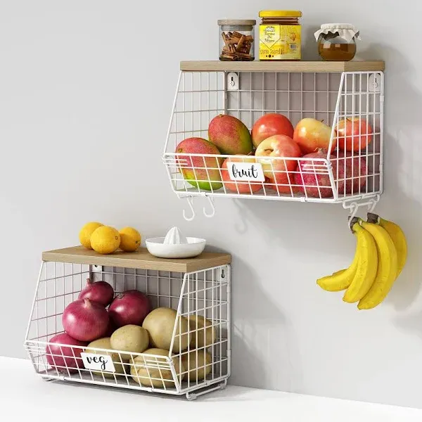 17 Stories Hanging Wall Fruit Basket