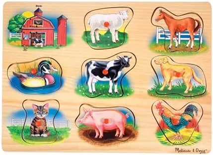 Realistic Pet and Farm Animal Sound Puzzles