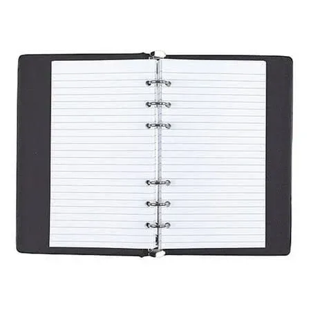 Mead 46001 Small 6-Ring Vinyl Loose-Leaf Memo Notebook with 6-3/4 x 3-3/4-inch Lined Paper