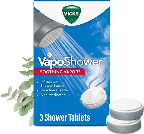 Vicks VapoShower Soothing Shower Tablets