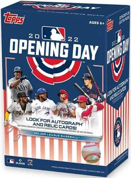 2022 Topps Opening Day MLB Blaster Box Factory Sealed 