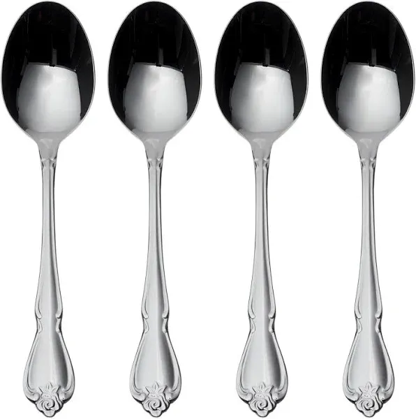 Oneida True Rose Dinner Spoons (Set of 4)