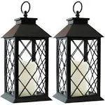 2-Pack 14" Decorative Candle Lantern