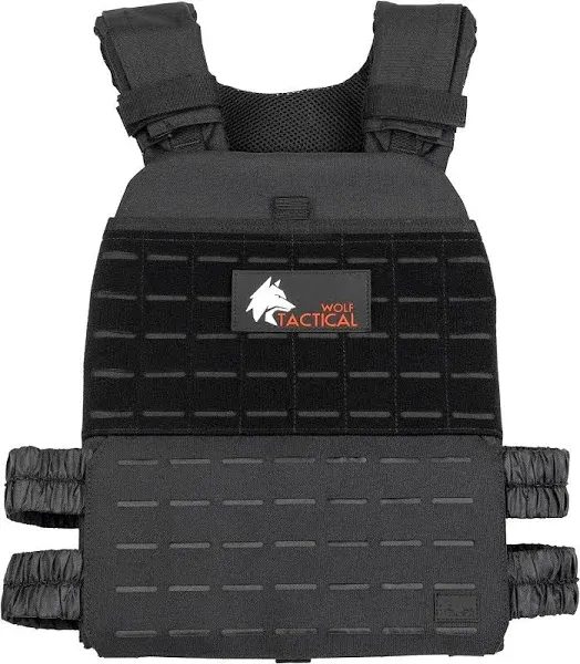 WOLF TACTICAL Adjustable Weighted Vest – WODs, Strength and Endurance Trai