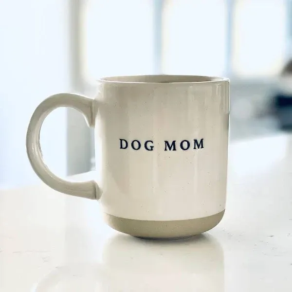 Dog Mom Stoneware Coffee Mug