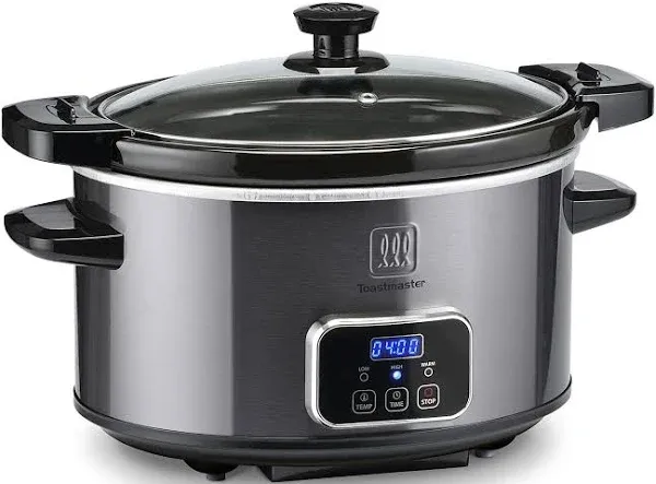 Toastmaster 4-Quart Digital Slow Cooker with Locking Lid