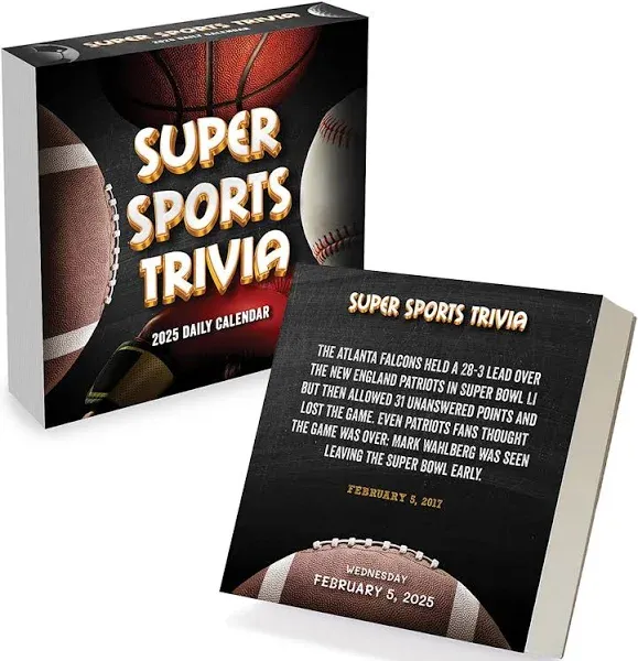 TF Publishing,  Sports Facts And Trivia 2025 Desk Calendar