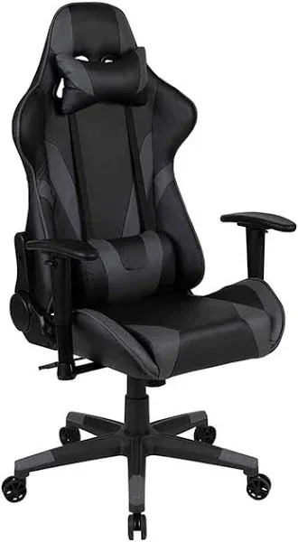 Flash Furniture X20 Gaming Chair Racing Office Ergonomic Computer PC Adjustable Swivel Chair Reclining Back LeatherSoft