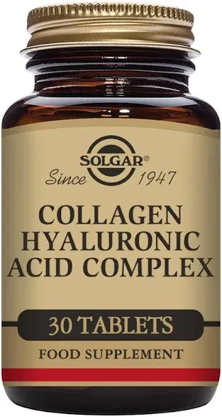 SOLGAR Collagen Hyaluronic Acid Complex 30 Tablets