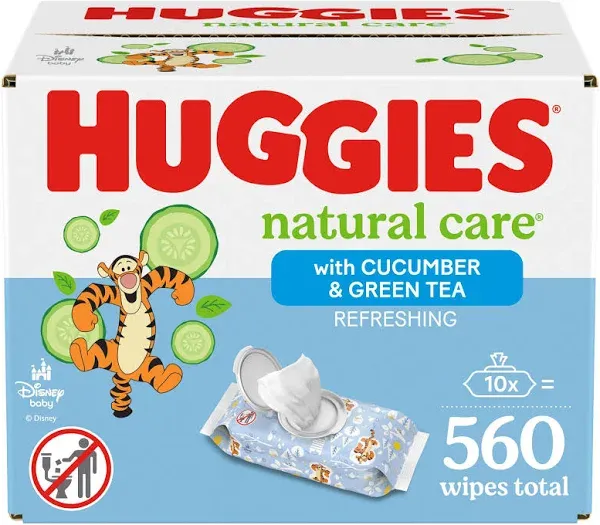 Huggies Natural Care Cucumber & Green Tea Wipes (56 ct)