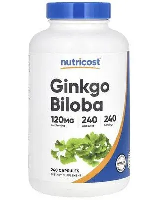 Nutricost Ginkgo Biloba Extract 120mg, 240 Capsules - Gluten Free &amp; Non-GMO