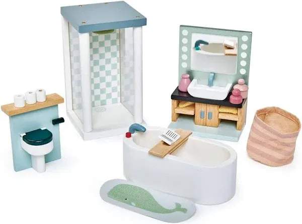 Tender Leaf Toys Dolls House Bathroom Furniture