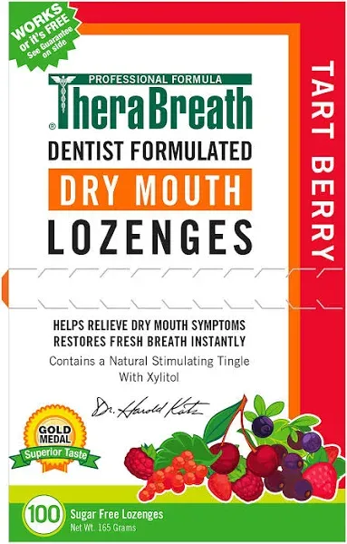 Therabreath Dry Mouth Lozenges with Zinc