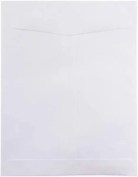 JAM PAPER 8 3/4 x 11 1/2 Open End Catalog Commercial Envelopes - White - Bulk 500/Box