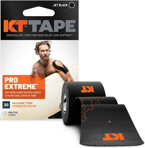 KT Tape PRO Extreme, Synthetic Jumbo Kinesiology Athletic Tape, 150 Count, 10”