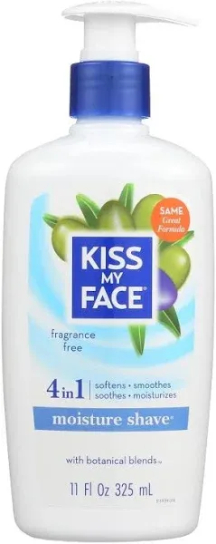 Kiss My Face Moisture Shave Fragrance Free 11 oz