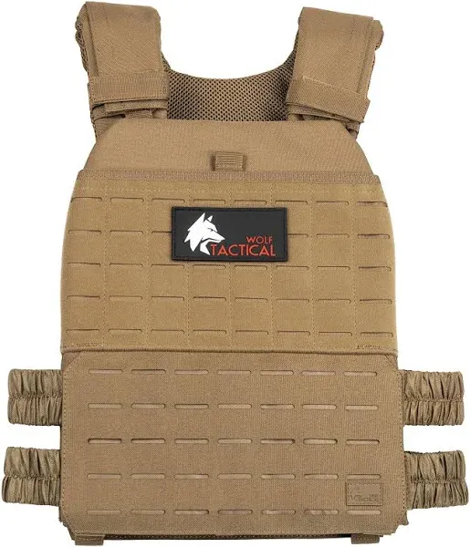 WOLF TACTICAL Adjustable Weighted Vest – Wods, Strength and Endurance Training, 