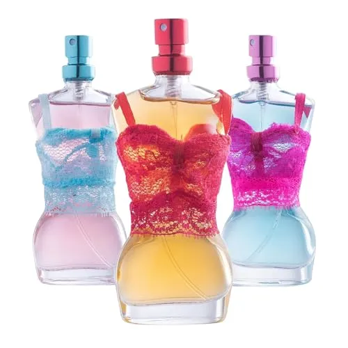 SCENTED THINGS Inspire Body Spray Girl Perfume Set | Little Girls to Teen Girl Gifts, Girl Birthday Gift, Body Mist Perfume Set in Mannequin Figure Shaped Bottles | Fashion Collection (3 Piece Set)